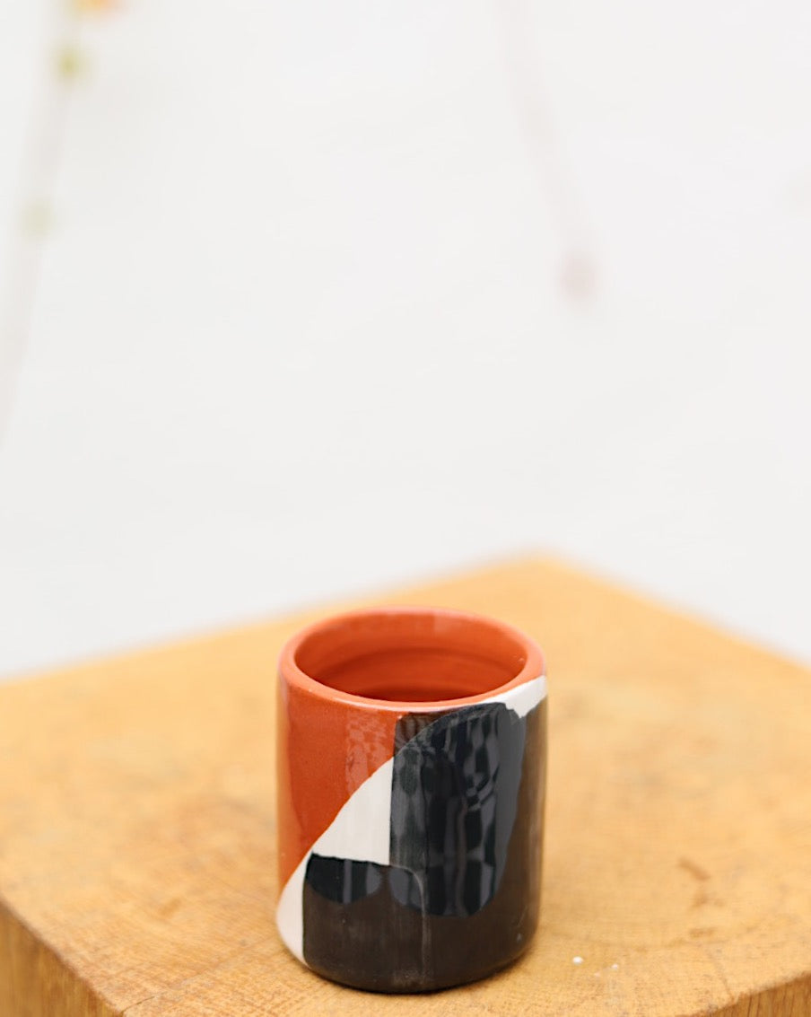 Copos café barro vermelho