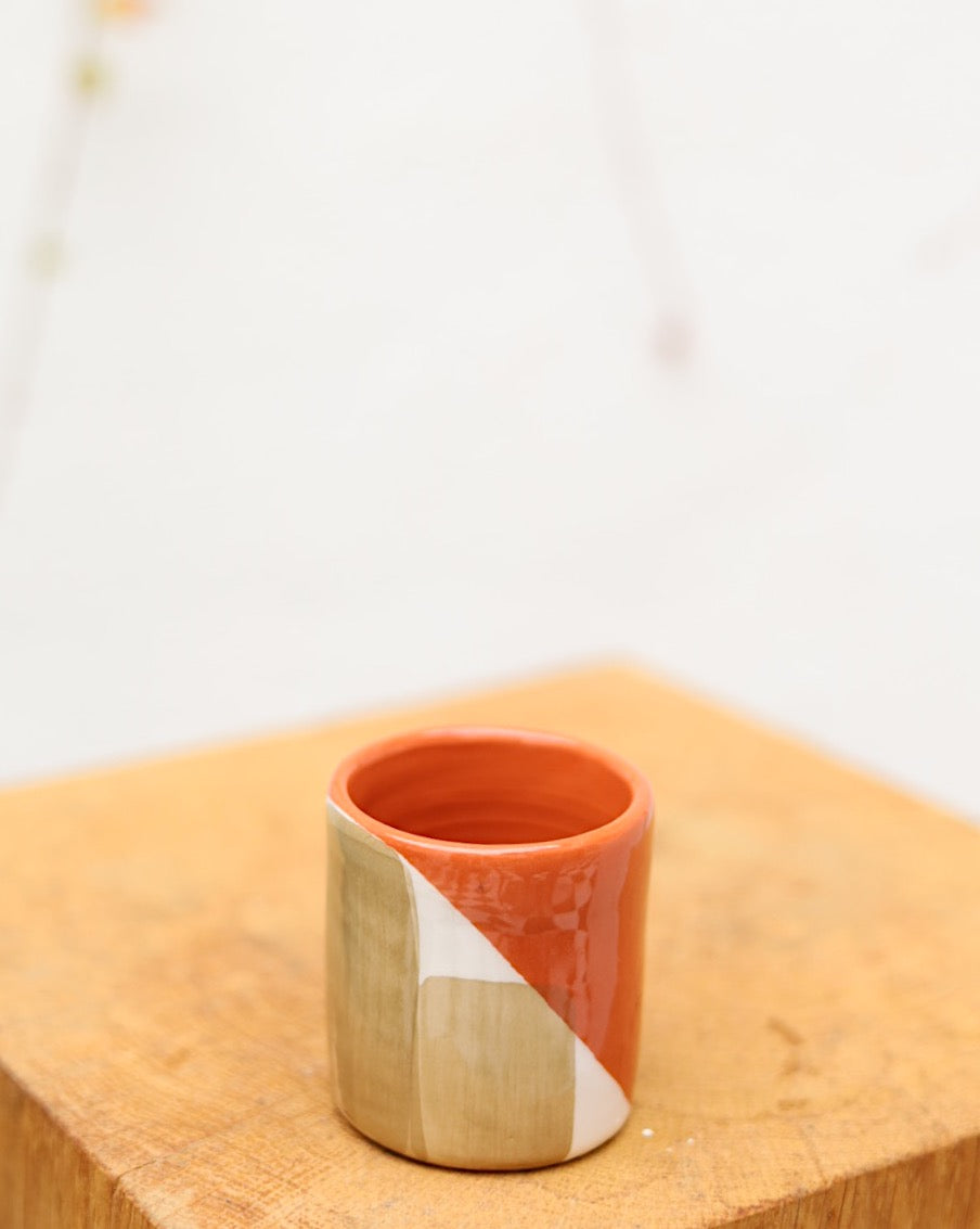 Copos café barro vermelho