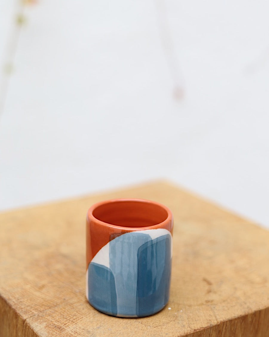 Copos café barro vermelho