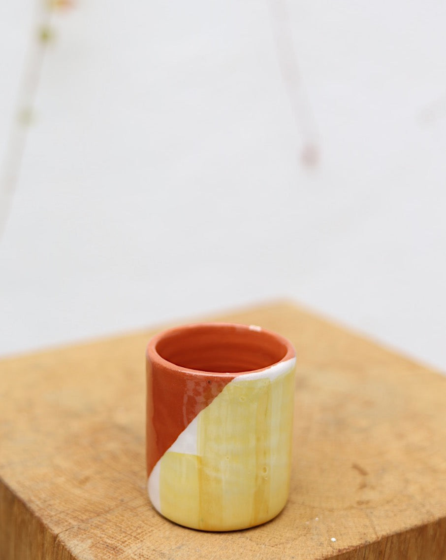 Copos café barro vermelho